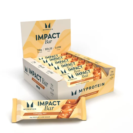 Impact Proteinriegel - 12 x 64g - Karamell Nuss