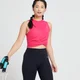 MP Power Crop-Top mit Twist-Design auf der Vorderseite für Damen - Magenta