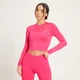 MP Langärmeliges Trainings-Crop-Top mit schnelltrocknender Technologie für Damen - Magenta