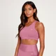 MP Formgebender Sport-BH mit Laserschnitt-Details für Damen - Mauve