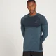 MP Essential Seamless Langarmoberteil für Herren - Eisblau meliert