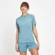 MP Women's Run Life Training T-Shirt — Steinblau/Weiß