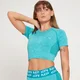 MP Kurzarm-T-Shirt mit Curve-Crop-Design für Damen - Lagunenblau