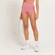 MP Curve Booty-Shorts mit hohem Bund für Damen - Rot meliert
