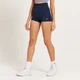 MP Curve Booty-Shorts mit hohem Bund für Damen - Galaxy-Blau meliert