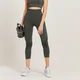 MP Curve 3/4-Leggings mit hoher Taille für Damen - Schwarz-grau meliert