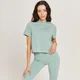 MP Crop-T-Shirt für Damen - Eisblau