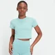 MP Essential Crop-T-Shirt mit körperbetonter Passform für Damen - Eisblau