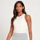 MP Essential geripptes Crop-Top für Damen - Ecru