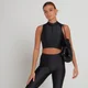 MP Damen Engage Crop-Tanktop mit 1/4-Reißverschluss — Schwarz
