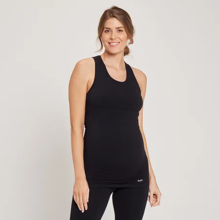 MP Women's Maternity Seamless Vest — Schwarz