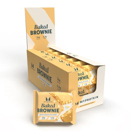 Protein Brownie - 12 x 75g - White Chocolate Chunk