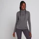 MP Damen Velocity Oberteil mit 1/4-Reißverschluss – Pebble Grey