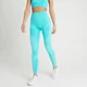 MP Damen Impact Nahtlose Scrunch-Leggings – Flussblau