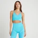 MP Damen Impact Nahtloser Scrunch-Sport-BH – Flussblau