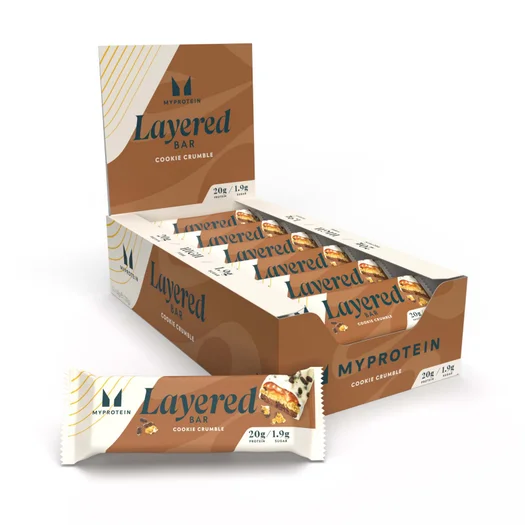 Layered Protein Bar - 12 x 60g - Cookie Crumble