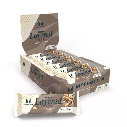 Crispy Layered Proteinriegel - 12 x 58g - Cookies & Cream