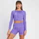 MP Damen Tempo Wendbares Langarm-Croptop – Paisley Lila