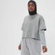 MP Damen Crop-T-Shirt – Grau