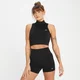 MP Damen Tempo Nahtloses Tonales Top – Schwarz