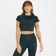 MP Damen Tempo Wave Nahtloses Croptop – Schwarz