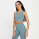 MP Damen Power Longline Sport-BH — Kieselblau