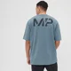 MP Herren Grit-Grafik-T-Shirt mit Oversize-Passform – Pebble Blue