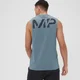MP Herren Grit-Grafik-Tanktop mit weitem Armausschnitt – Pebble Blue