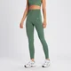 MP Damen Tempo Rib Nahtlose Leggings – Sanftes Kiefergrün