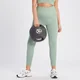 MP Damen Tempo Rib Nahtlose Leggings – Salbeigrün