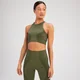 MP Damen Tempo Illusion Nahtloser Sport-BH – Olivgrün