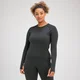 MP Damen Tempo Illusion Nahtloses Langarm-Top – Schwarz