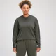 MP Damen Rest Day Oversize-Langarm-Shirt – Graubraun-Grün