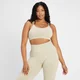 MP Damen Rest Day Nahtloser Sport-BH mit gekreuztem Rücken – Canvas Grau