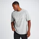 MP Herren Tempo Oversize-Baumwoll-T-Shirt – Hellgrau