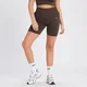 MP Damen Shape Nahtlose Radlerhose – Kaffee
