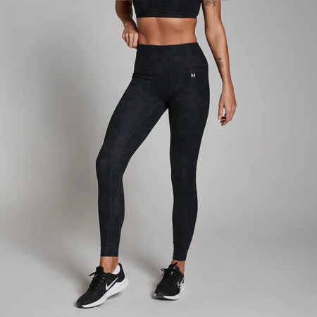 MP Damen Tempo Abstract Leggings – Schwarz
