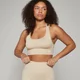 MP Shape Nahtloser Sport-BH für Damen – Sandstein