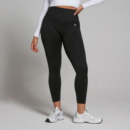 MP Damen Shape Nahtlose 7/8-Leggings — Schwarz