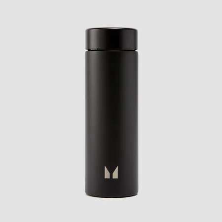 Myprotein Große recycelte Metall-Wasserflasche – Schwarz