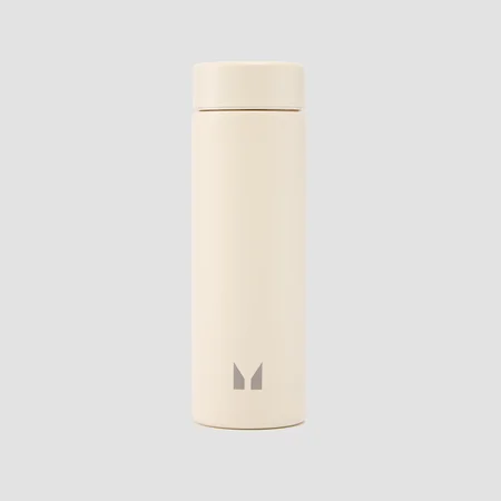 Myprotein Große recycelte Metall-Wasserflasche – Natürliche Cremefarbe