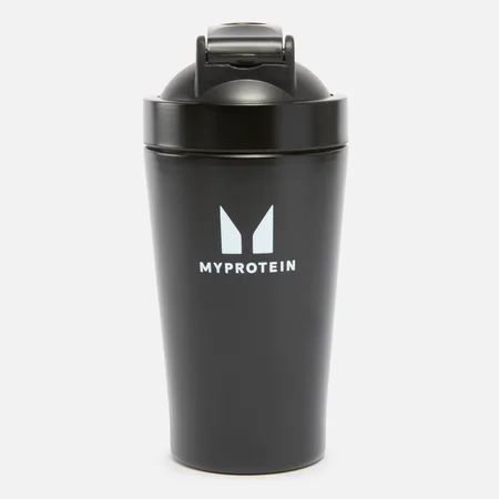 Myprotein Kleiner recycelter Metall-Shaker – Schwarz