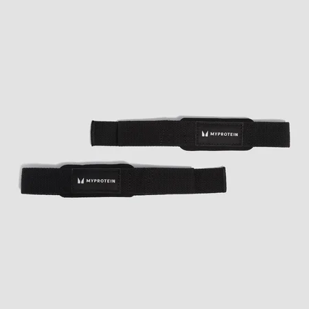 Myprotein Geposlsterte Zughilfen – Lifting Straps – Schwarz