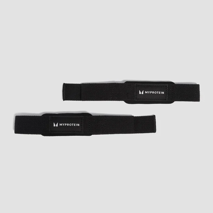 Myprotein Geposlsterte Zughilfen – Lifting Straps – Schwarz