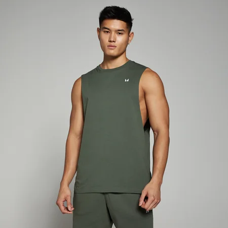 MP Herren Rest Day Tanktop mit tiefem Armausschnitt – Thymian