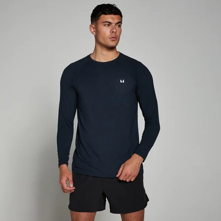 MP Herren Performance Langarmshirt – Navy meliert