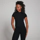 MP Damen Tempo Body Fit Kurzarm-T-Shirt – Schwarz