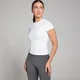 MP Damen Tempo Body Fit Kurzarm-T-Shirt – Weiß