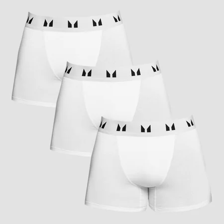 MP Herren Boxer - Weiß (3er-Pack)