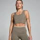 MP Damen Tempo Contrast Texture Sport-BH – Espresso